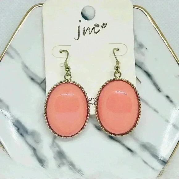 Pink Vintage Statement Earrings - Picture 3 of 4